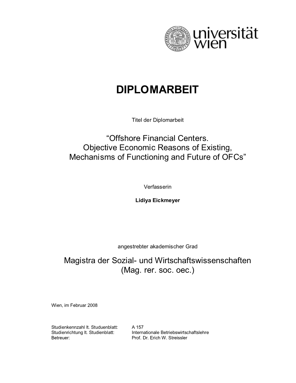 Diplomarbeit