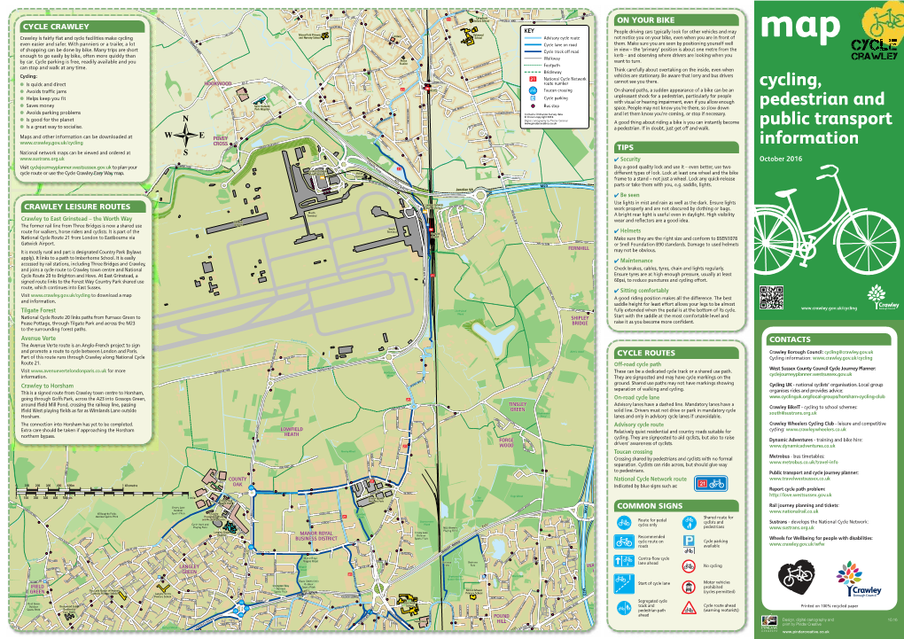 Crawley-Borough-Council-Cycle-Map