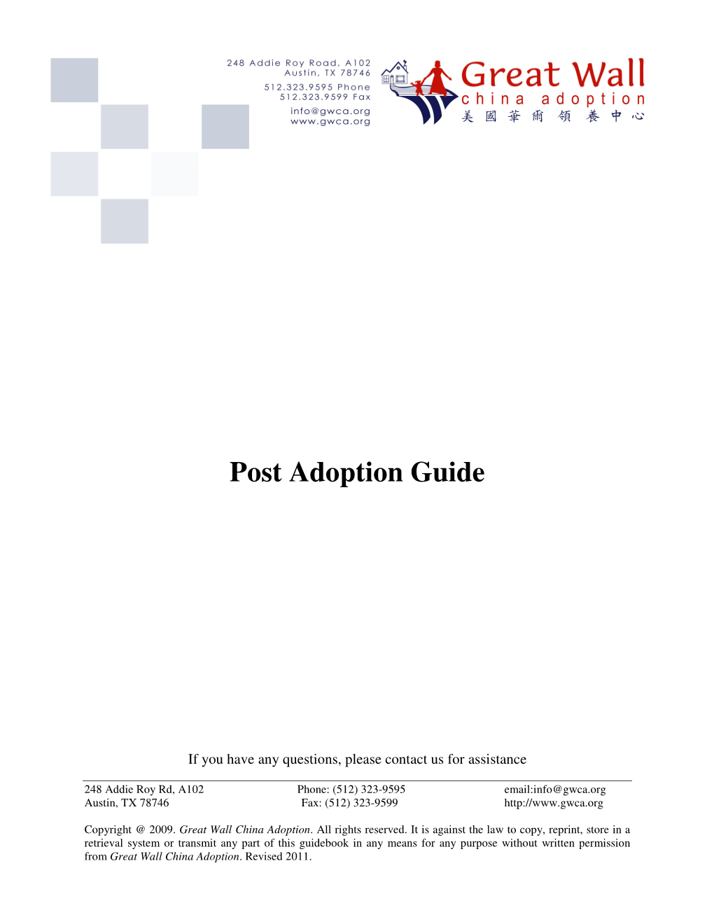 Post Adoption Guide