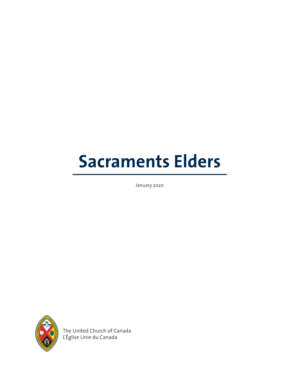 Sacraments Elders (January 2020)