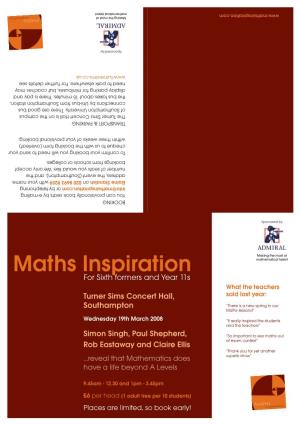 Southampton Maths Inspiration