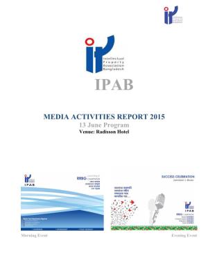 IPAB Media Activity Report
