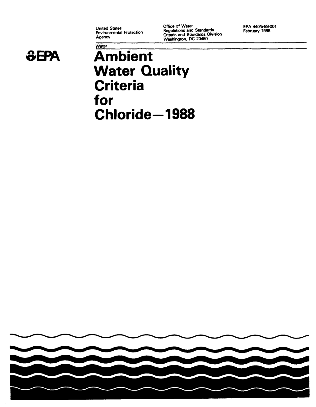 Ambient Water Quality for Chloride-1988