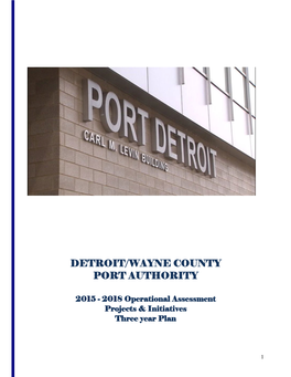 Detroit/Wayne County Port Authority Annual Report
