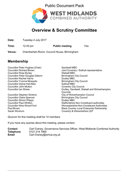(Public Pack)Agenda Document for Overview & Scrutiny Committee, 04
