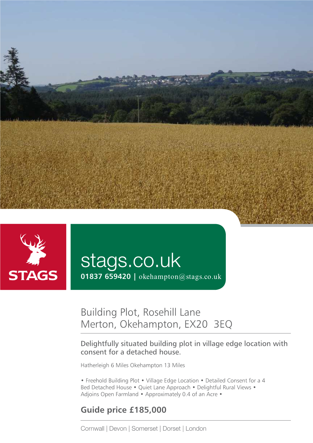 Stags.Co.Uk 01837 659420 | Okehampton@Stags.Co.Uk