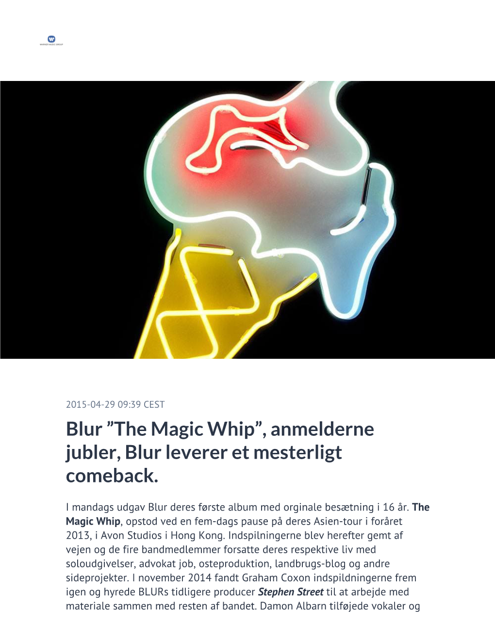 Blur ”The Magic Whip”, Anmelderne Jubler, Blur Leverer Et Mesterligt Comeback