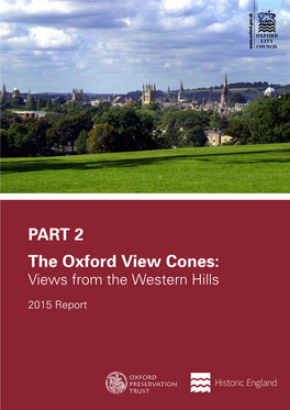 PART 2 the Oxford View Cones: Views from the Western Hills