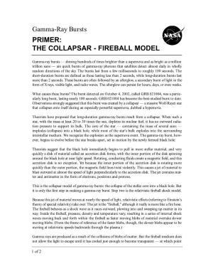Primer: the Collapsar - Fireball Model