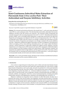 Their Antioxidant and Enzyme Inhibitory Activities