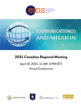 2021 Canadian Regional Meeting