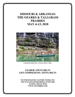 Missouri & Arkansas: the Ozarks & Tallgrass Prairies