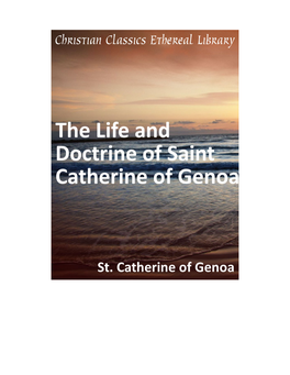 The Life and Doctrine of Saint Catherine of Genoa