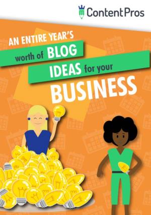 One Year Worth of Blog Post Ideas for Moticise by Contentpros.Io.Pdf