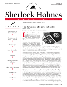 The Adventure of Sherlock Seattle Minnesota Which Have Now Become a Essay Noted in the First Paragraph of This Timothy J