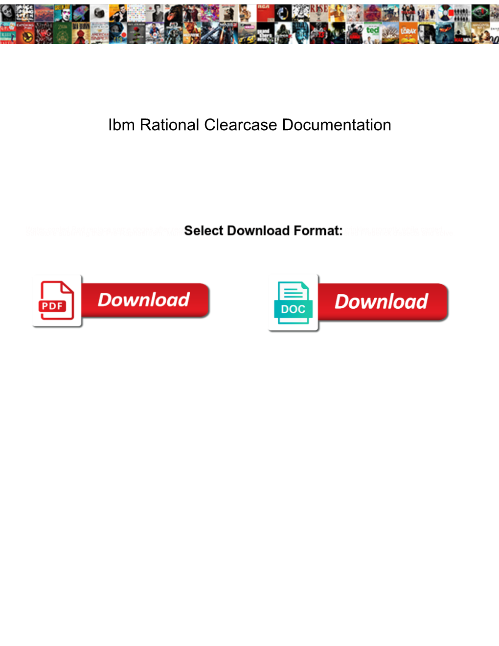 Ibm Rational Clearcase Documentation