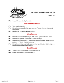 City Council Information Packet
