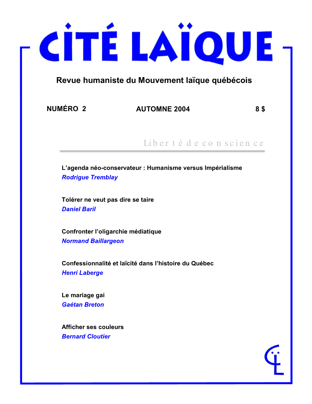 Couverture Cité Laïque 2