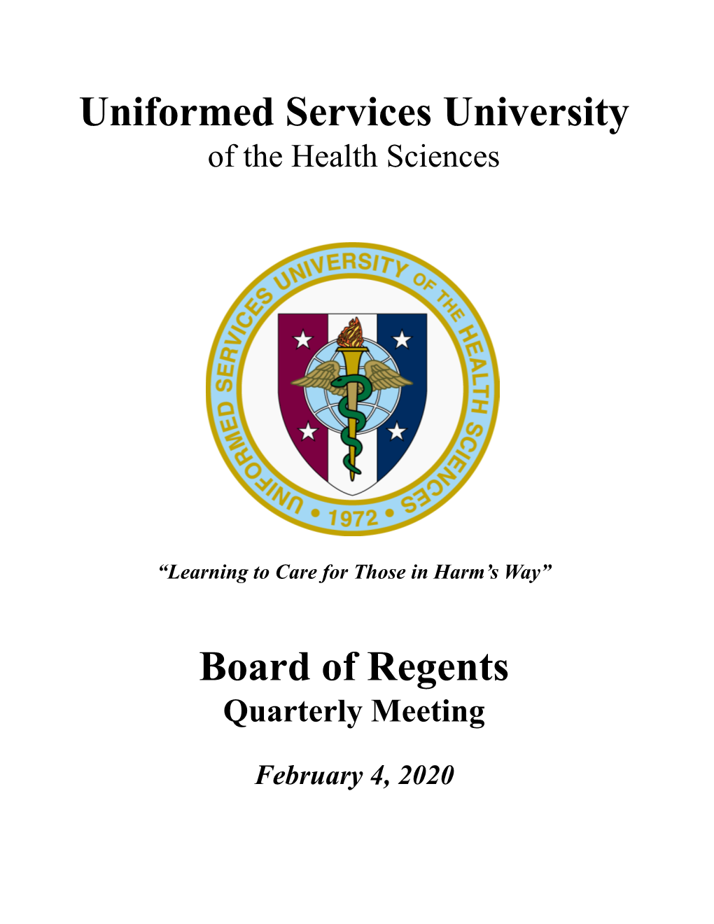 USU Board of Regents 4 Feb 20 Meeting