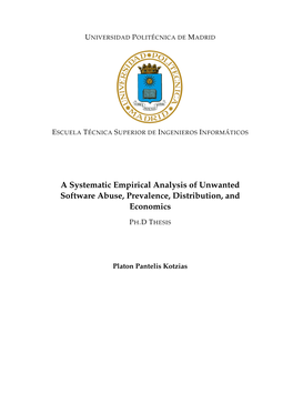 A Systematic Empirical Analysis of Unwanted Software Abuse, Prevalence, Distribution, and Economics