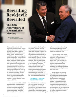 Revisiting Reykjavik Revisited the 25Th Anniversary of a Remarkable Meeting