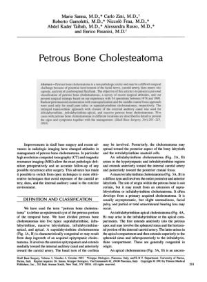 Petrous Bone Cholesteatoma