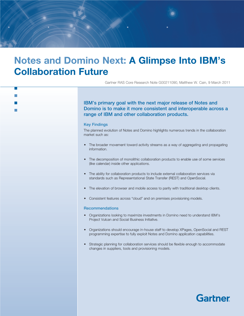 Notes and Domino Next: a Glimpse Into IBM’S Collaboration Future