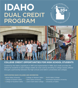 Idaho Dual Credit Program