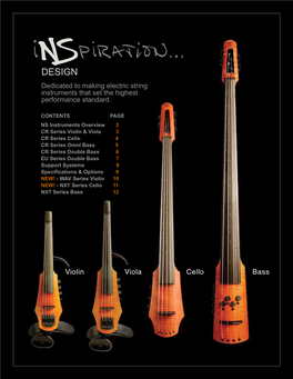 Bass Cello Viola Violin