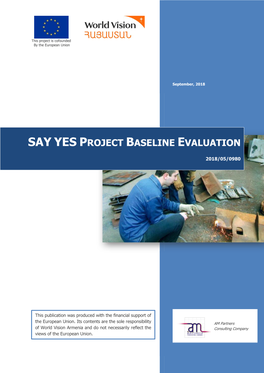 Say Yes Project Baseline Evaluation