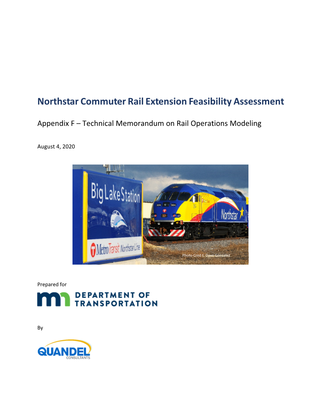 Appendix F – Technical Memorandum on Rail Operations Modeling