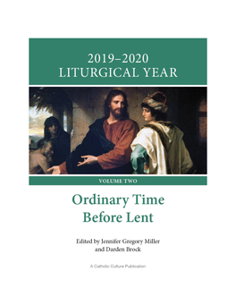 Liturgical Year 2019-2020, Vol. 2
