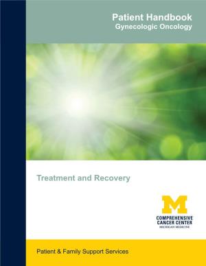 Patient Handbook Gynecologic Oncology