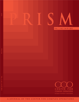 Prism a Journal of the Center for Complex Operations the Center for of a Journal