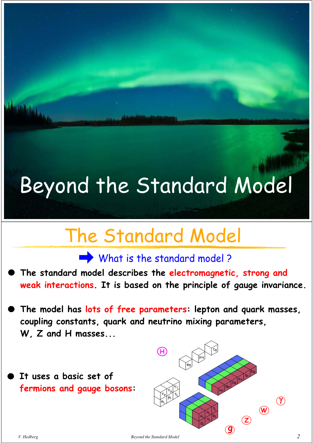 Beyond the Standard Model