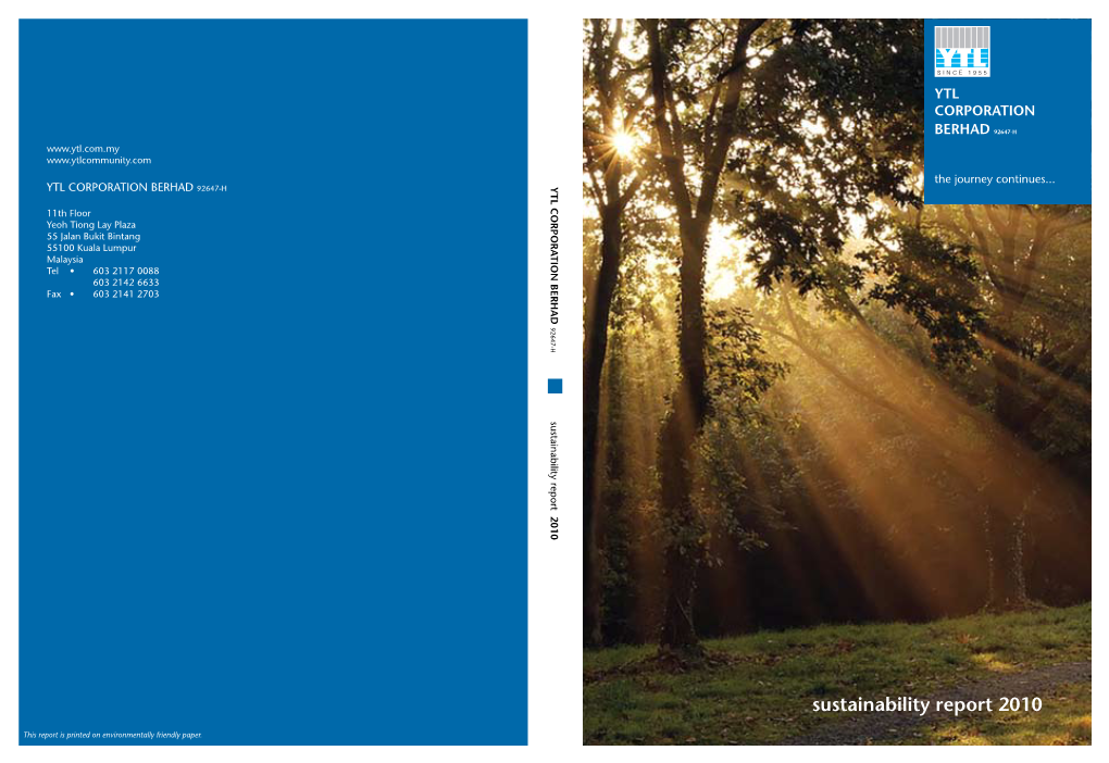 Sustainability Report 2010