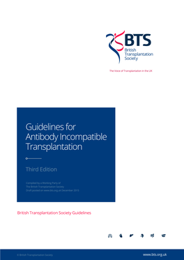 Guidelines for Antibody Incompatible Transplantation