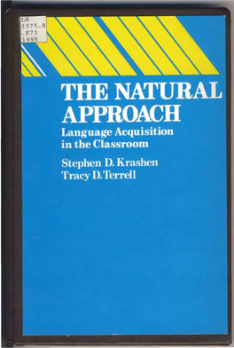 Krashen and Terrell, Selections from the Natural Approach. Language