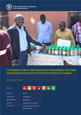Sustainable Forest and Woodland Management for Food and Nutrition Security in Western Province of Zambia