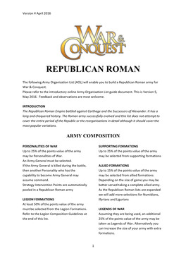 Republican Roman