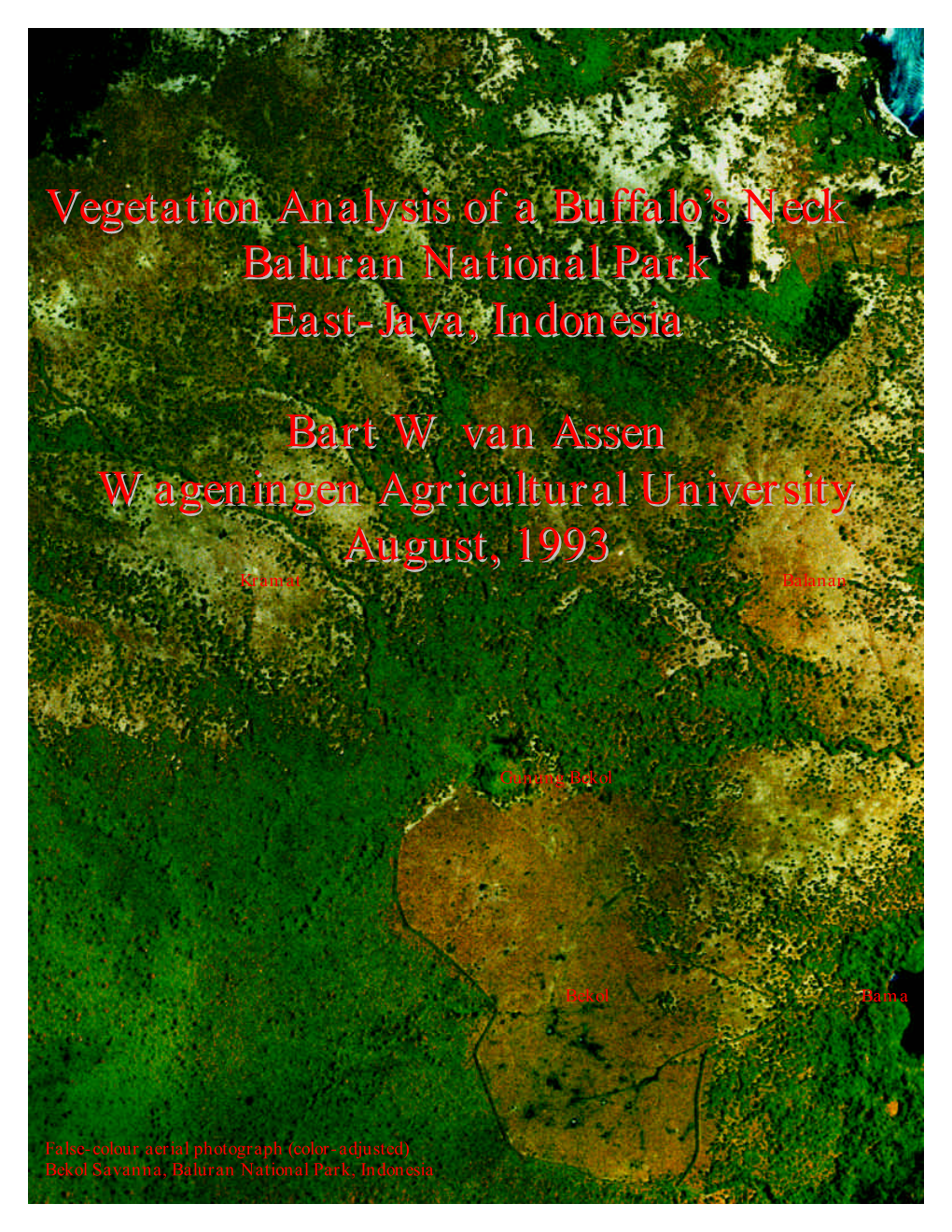 Vegetation Analysis of a Buffalo's Neck Baluran National Park East