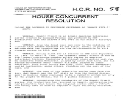 House Concurrent Resolution