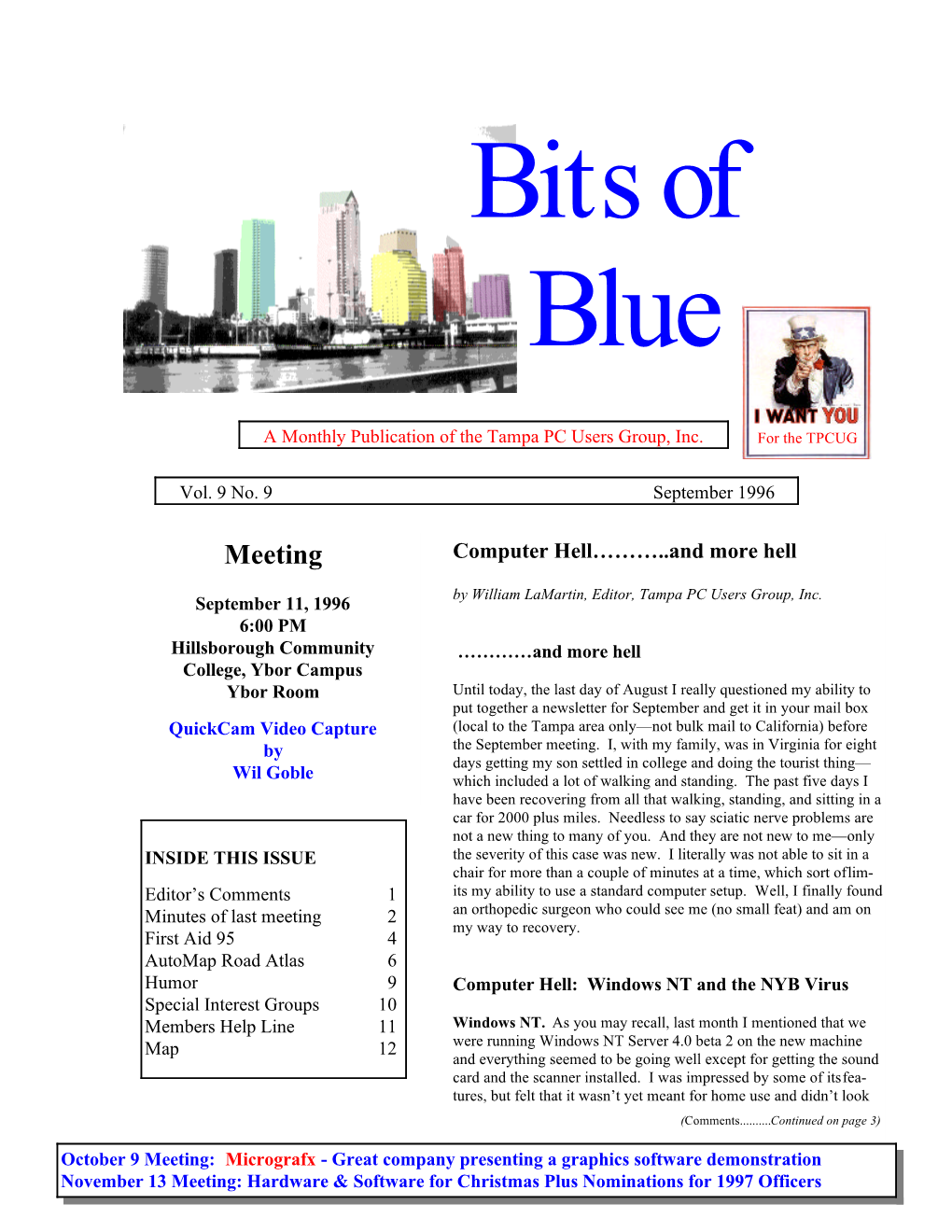 Bits of Blue September 1996