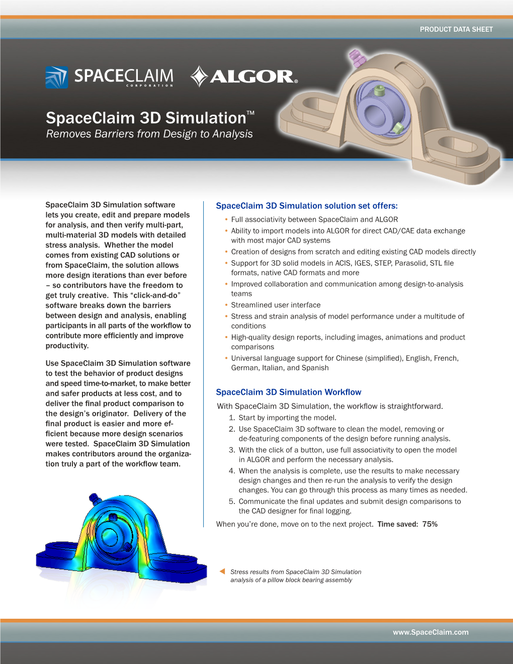 Spaceclaim 3D Simulation™ Removes Barriers from Design to Analysis