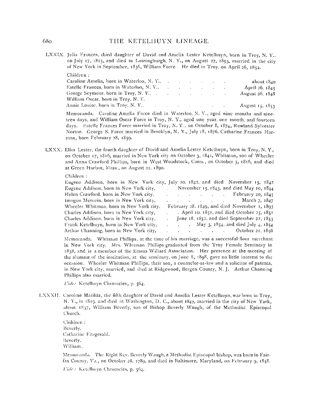 The Keteliiuvn Lineage