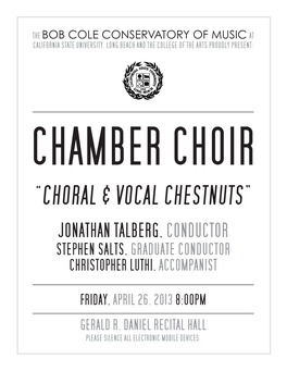 “Choral & Vocal Chestnuts”