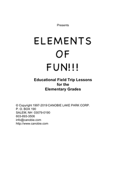 Elements of Fun!!!