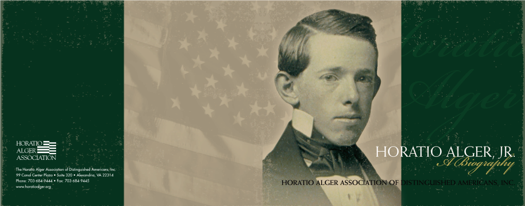 Horatio Alger Jr. Biography