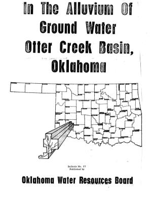 Ground Water in the Alluvium of Otter Creek Basin, Oklahoma