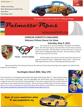 Palmetto Pipes May 2015